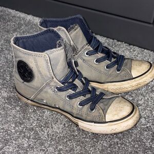 Converse Kids High-Top Sneakers - Gray and Blue